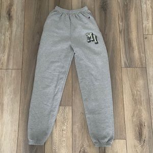 Grey michigan champion sweatpants